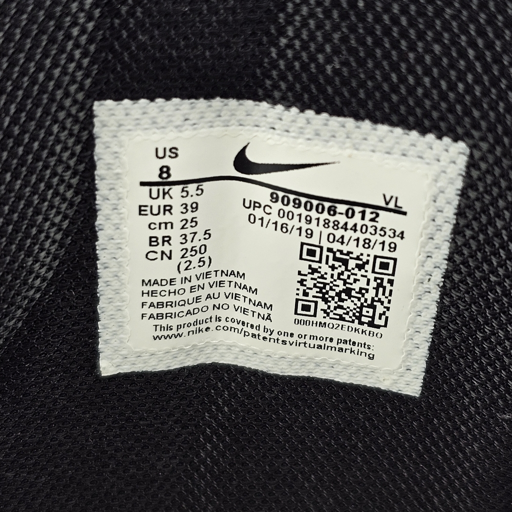 Nike Run Swift Lightweight Fabric Gray Black White Women's Size 8 - Picture 6 of 8